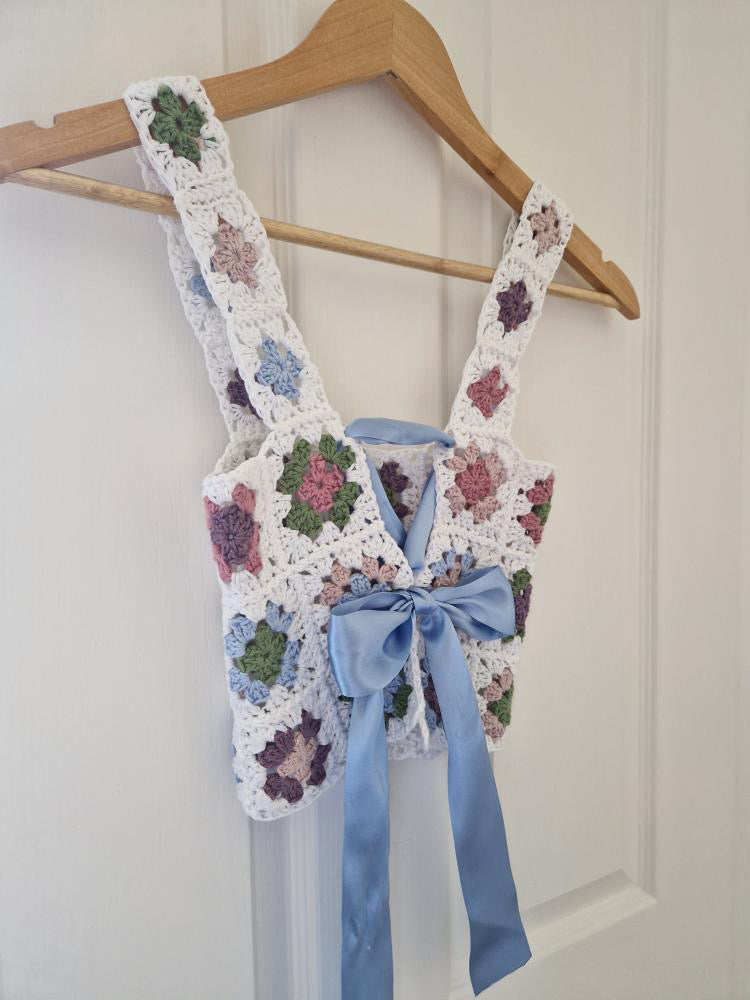 PDF | Crochet Granny Square Crop Top Pattern