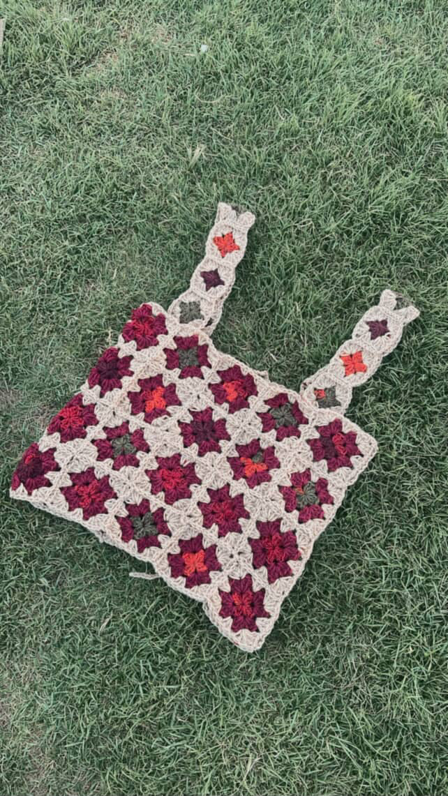 PDF | Crochet Granny Square Crop Top Pattern