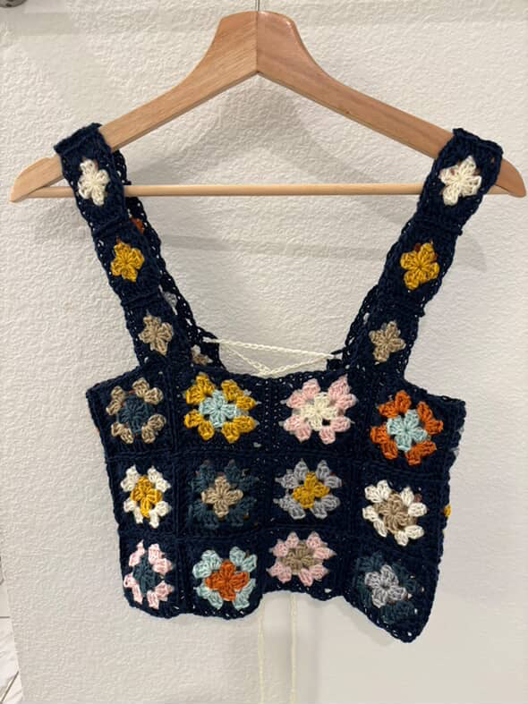 PDF | Crochet Granny Square Crop Top Pattern