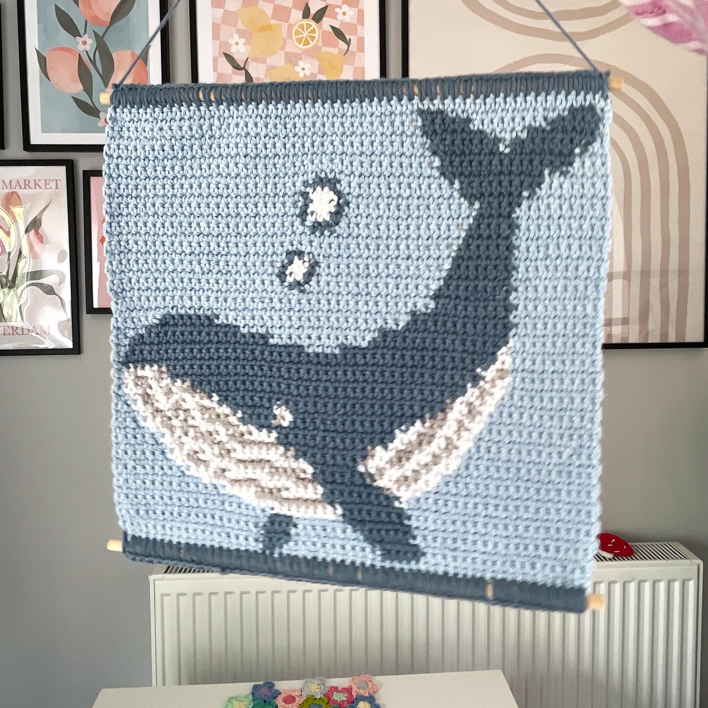 PDF | Crochet Whale Wall Hanging Pattern