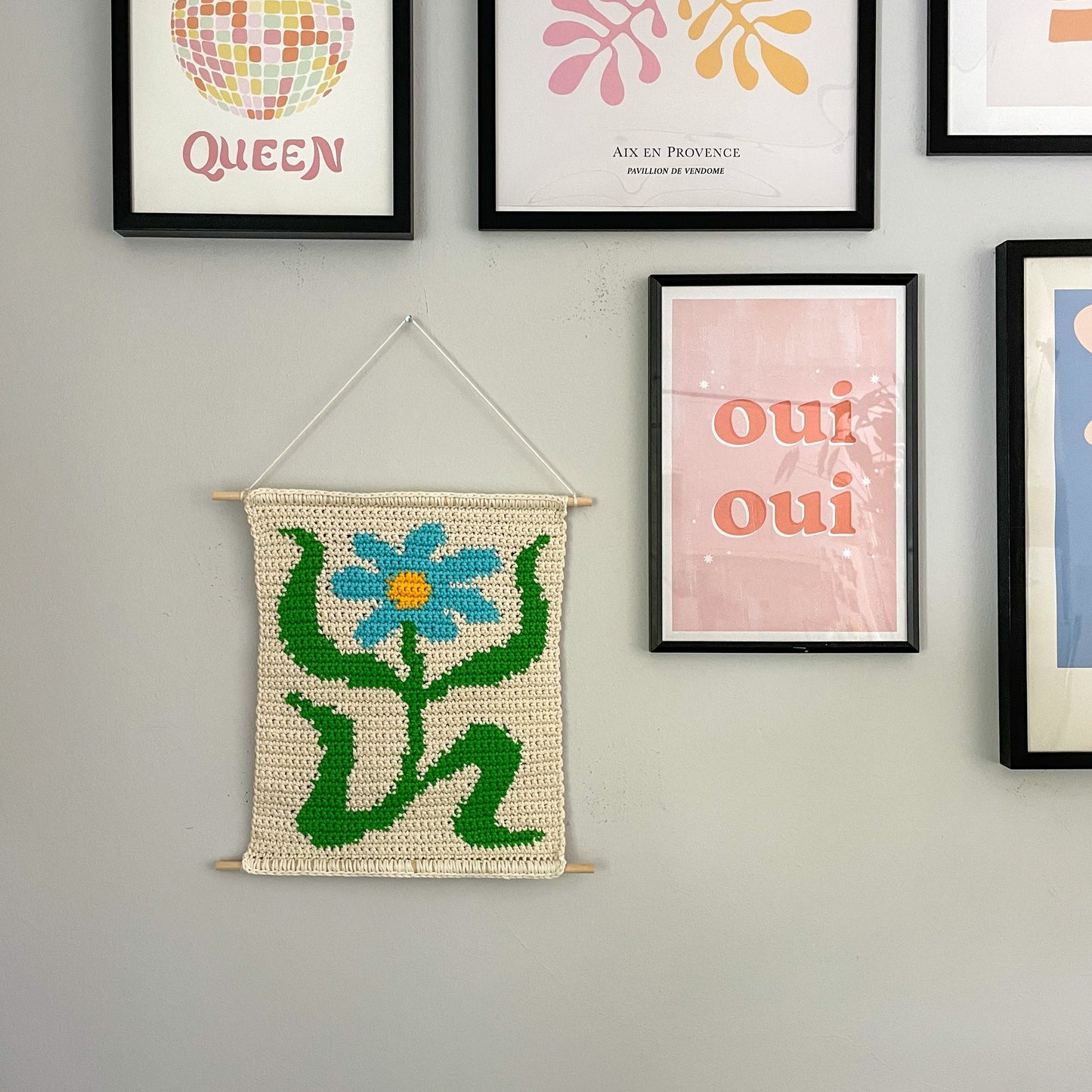 PDF | Crochet Groovy Flower Wall Hanging Pattern