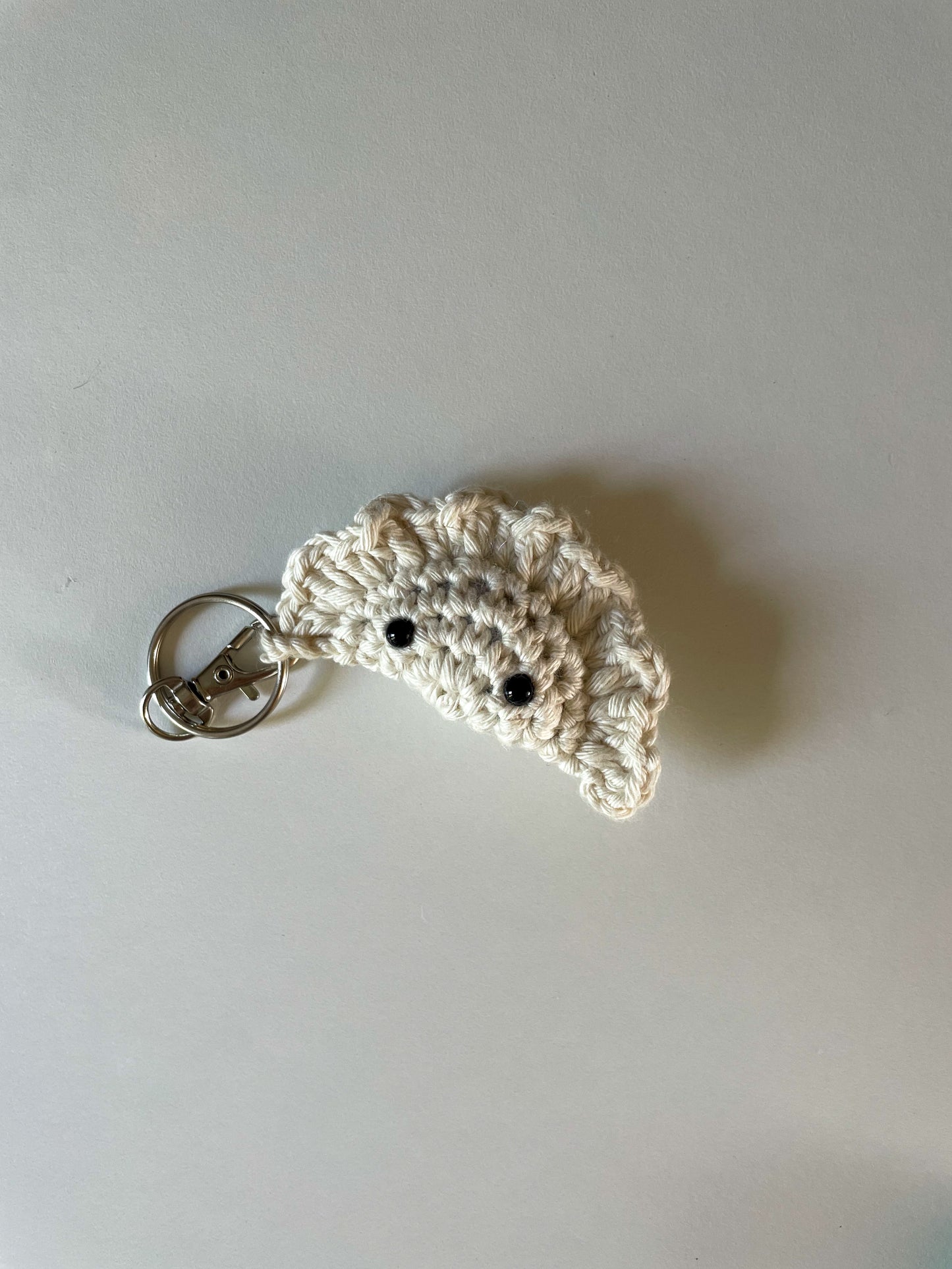 Crochet Dumpling Keychain