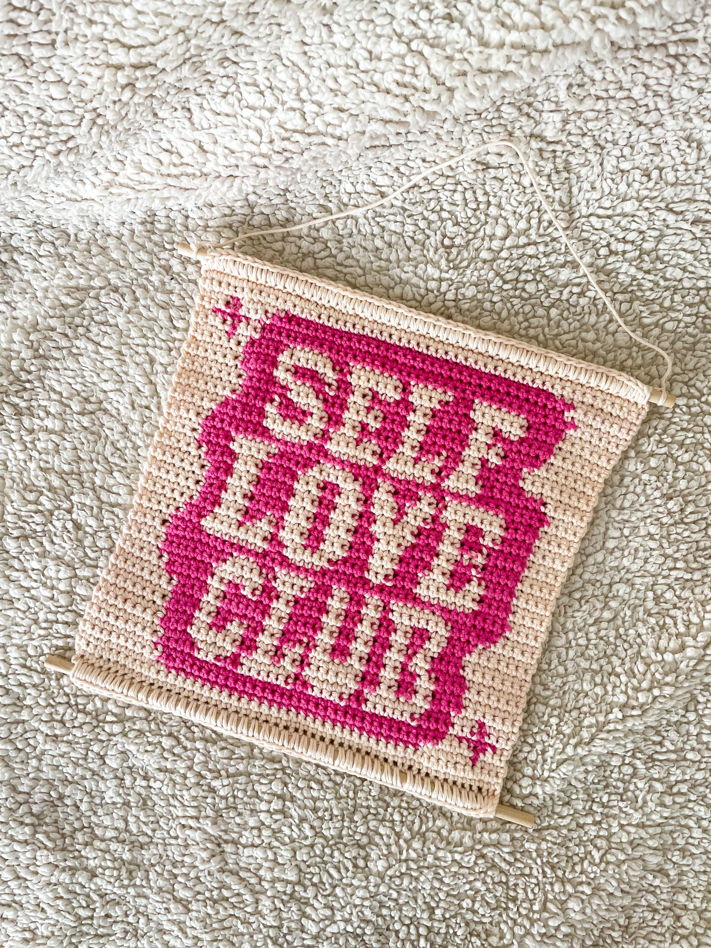 PDF | Crochet Self Love Club Wall Hanging Pattern