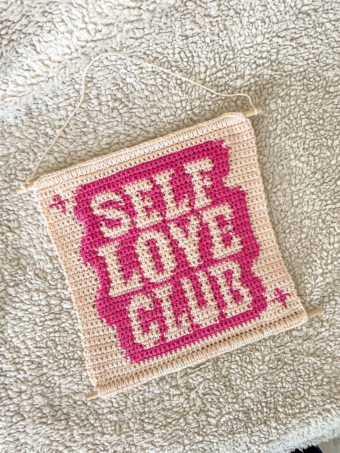 PDF | Crochet Self Love Club Wall Hanging Pattern