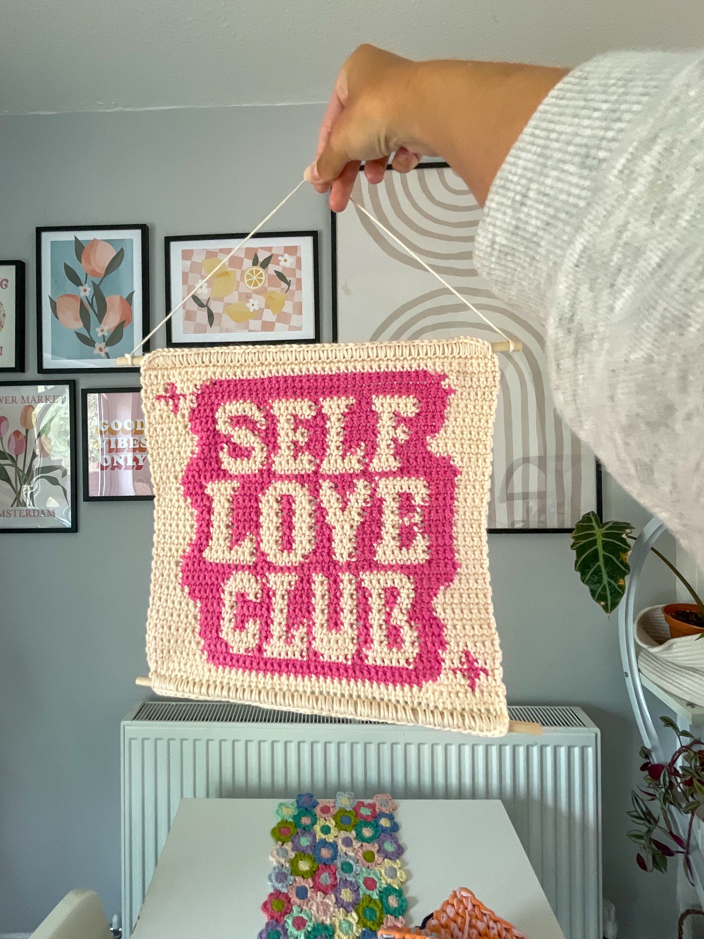 PDF | Crochet Self Love Club Wall Hanging Pattern
