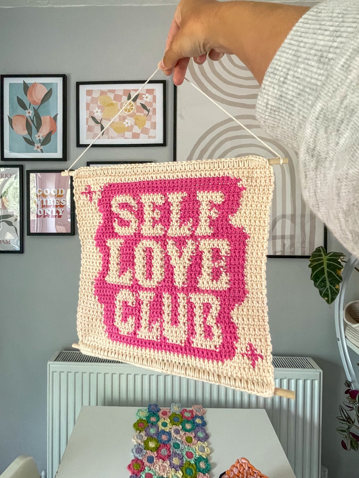 PDF | Crochet Self Love Club Wall Hanging Pattern