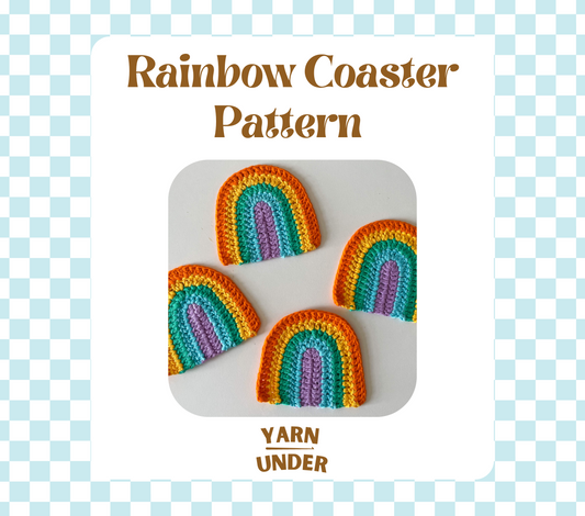 PDF | Crochet Rainbow Coaster Pattern