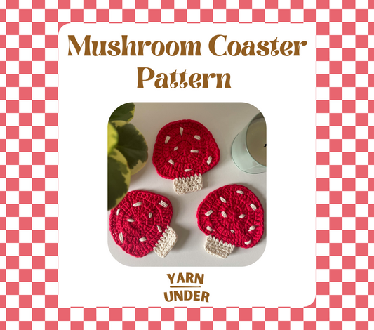 PDF | Crochet Mushroom Coaster Pattern