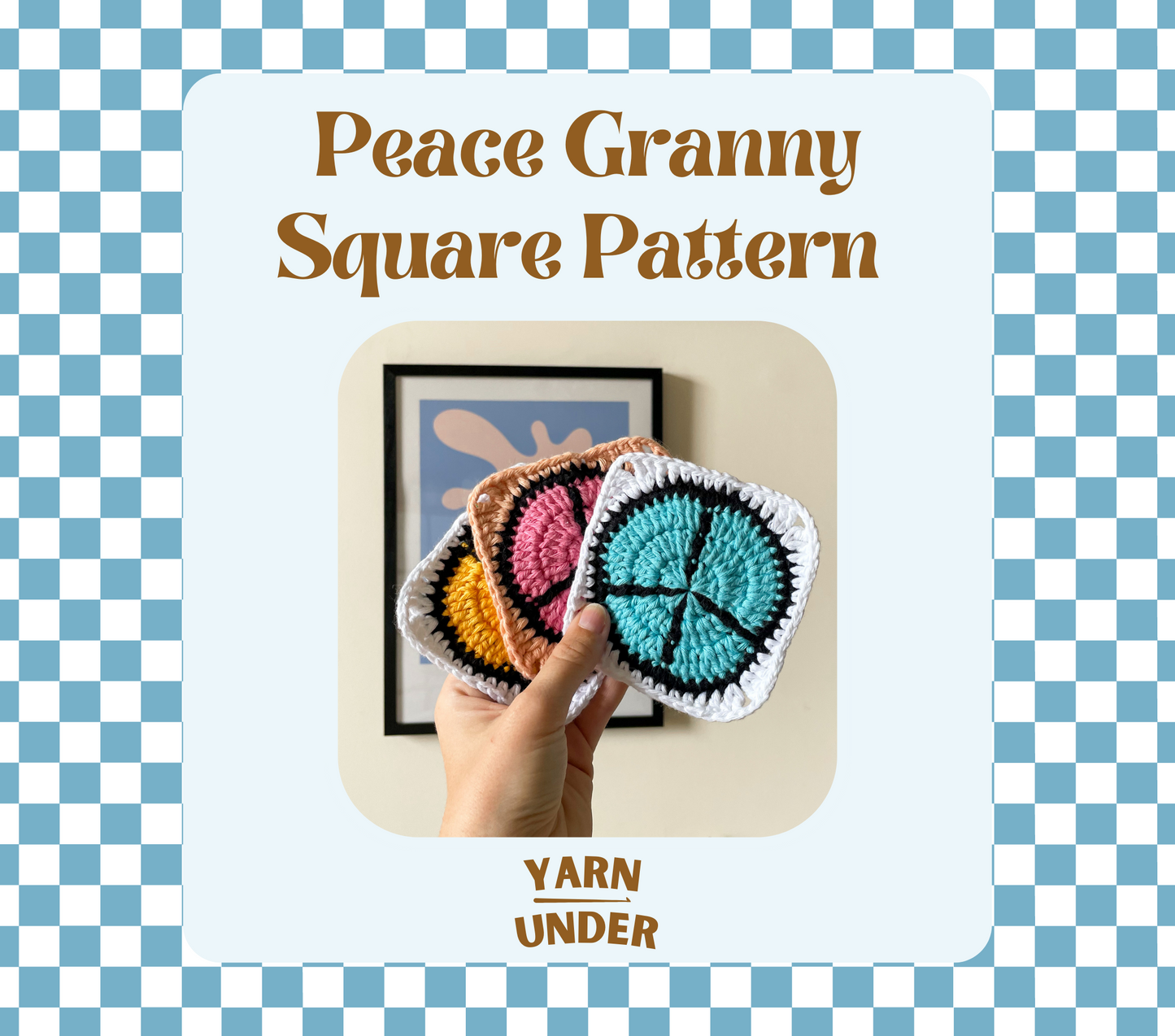 PDF | Crochet Peace Granny Square Pattern