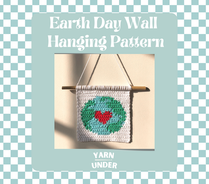 PDF | Crochet Mini Earth Day Wall Hanging Pattern