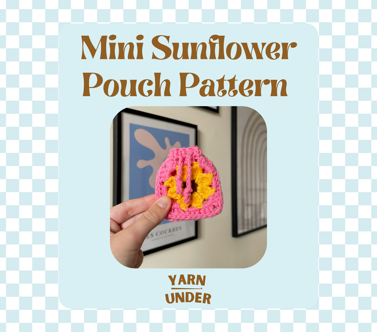 PDF | Crochet Mini Sunflower Pouch Pattern