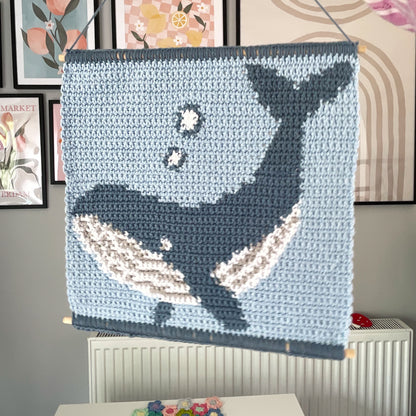 PDF | Crochet Whale Wall Hanging Pattern