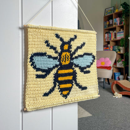 PDF | Crochet Bee Wall Hanging Pattern