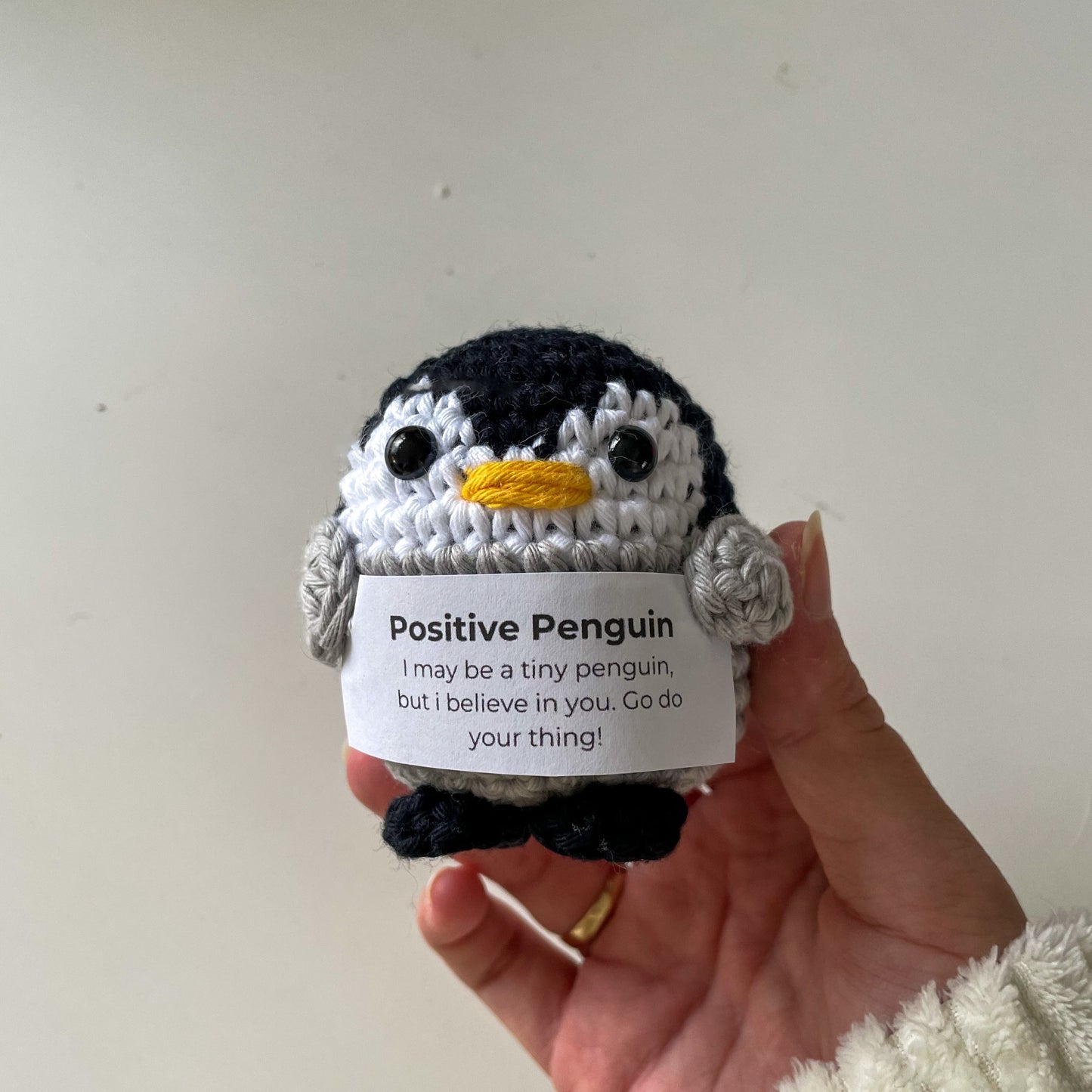 Crochet Positive Penguin | Motivational | Emotional Support