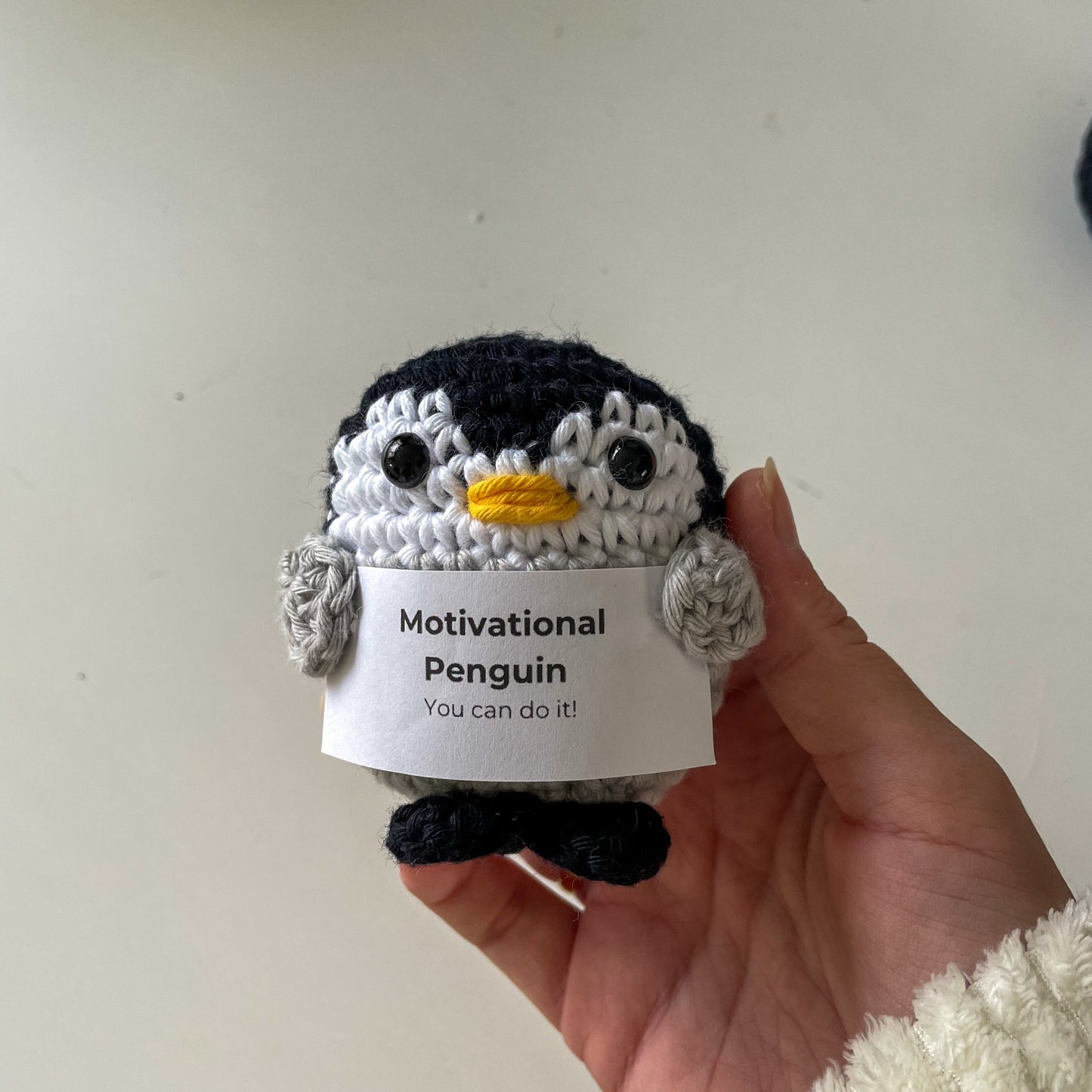 Crochet Positive Penguin | Motivational | Emotional Support