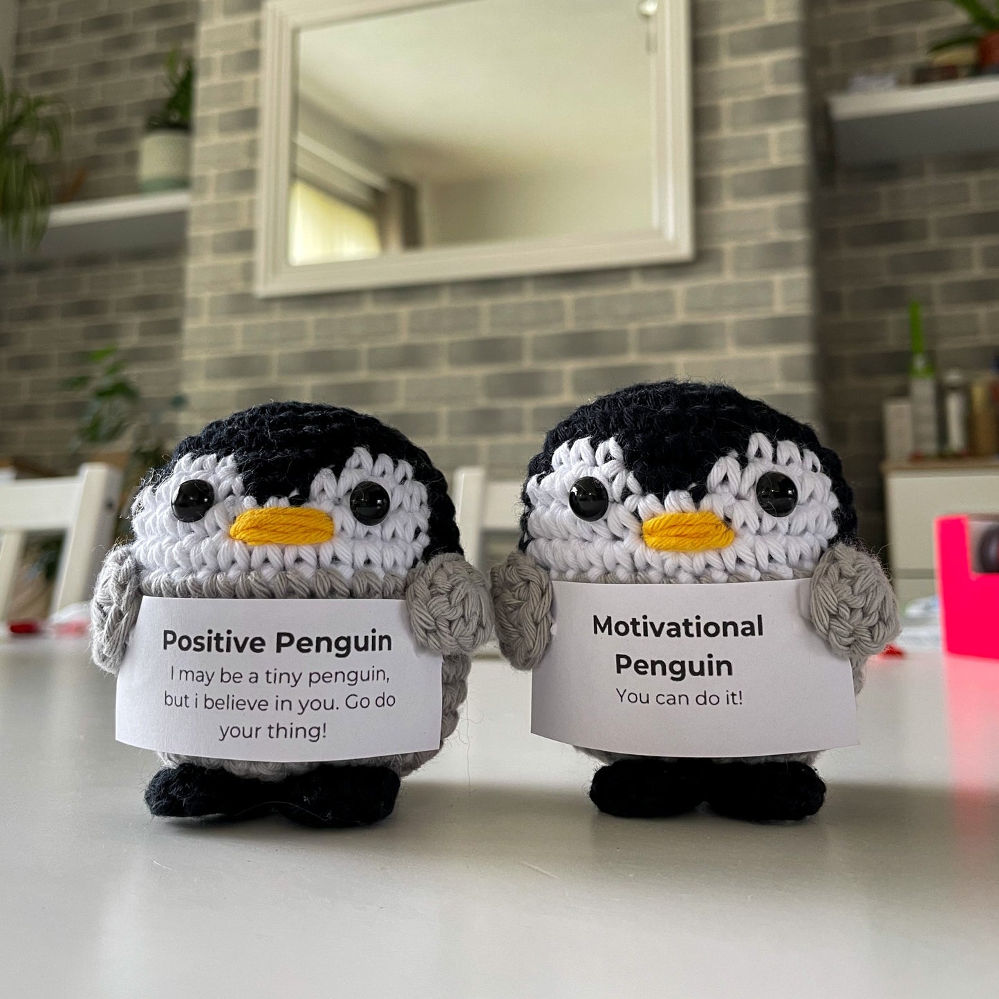 Crochet Positive Penguin | Motivational | Emotional Support