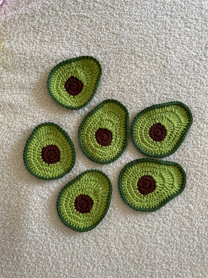 Crochet Avocado Coasters