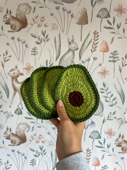 Crochet Avocado Coasters