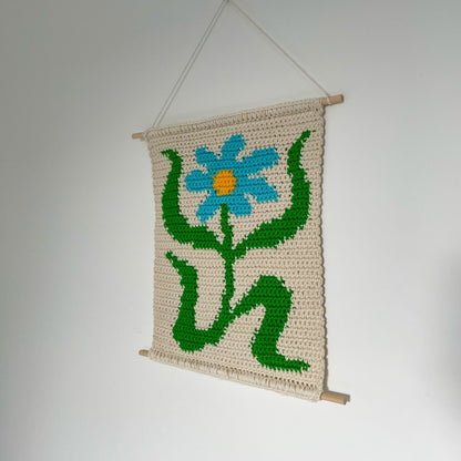 PDF | Crochet Groovy Flower Wall Hanging Pattern