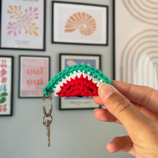 Watermelon Slice Keychain