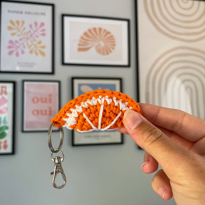 Orange Slice Keychain