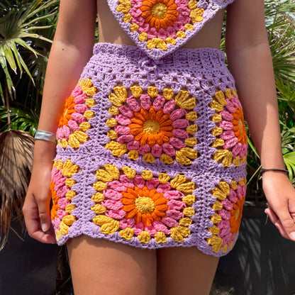 Crochet Flower Skirt