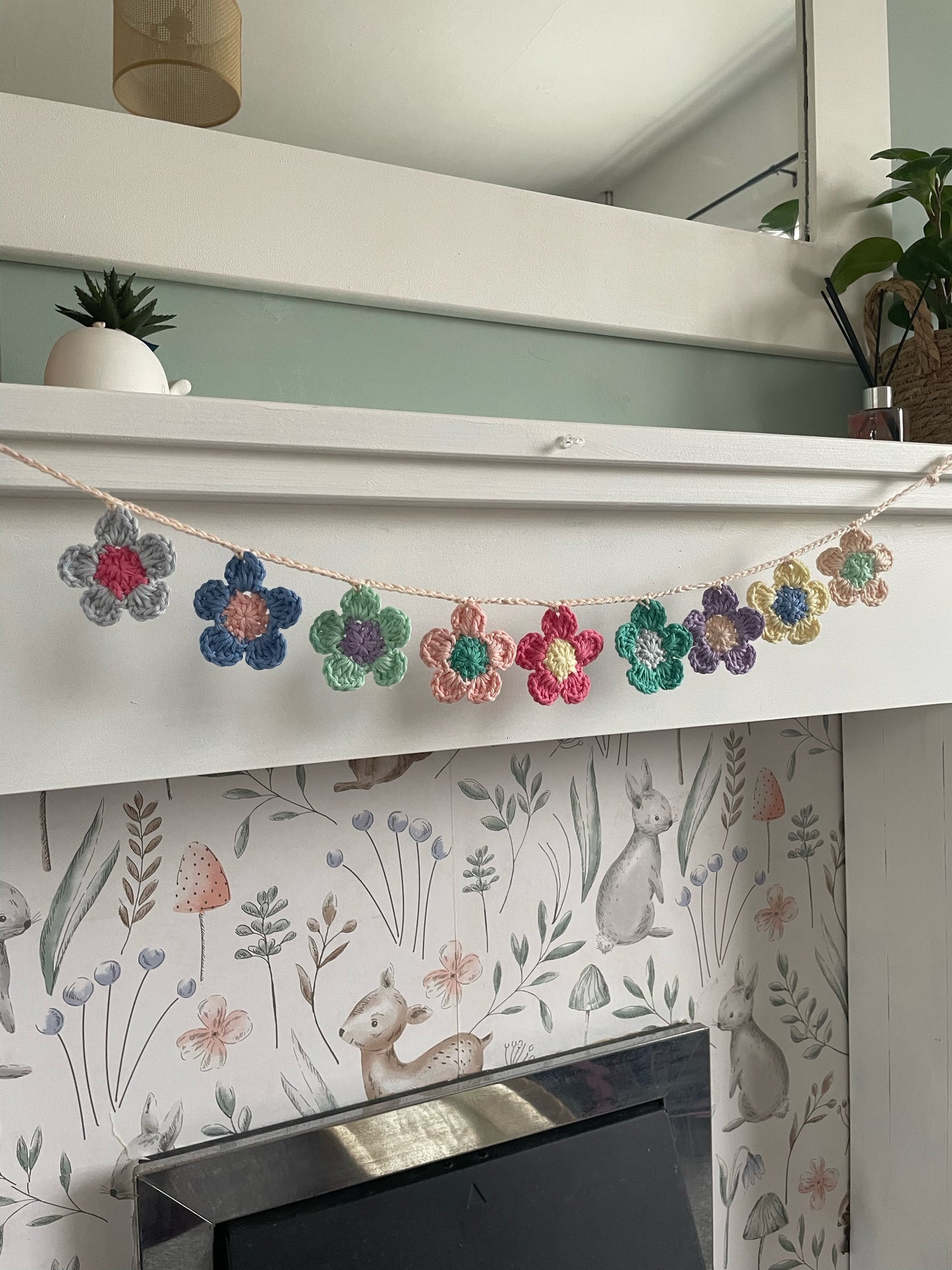 Crochet Flower Garland