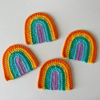 PDF | Crochet Rainbow Coaster Pattern