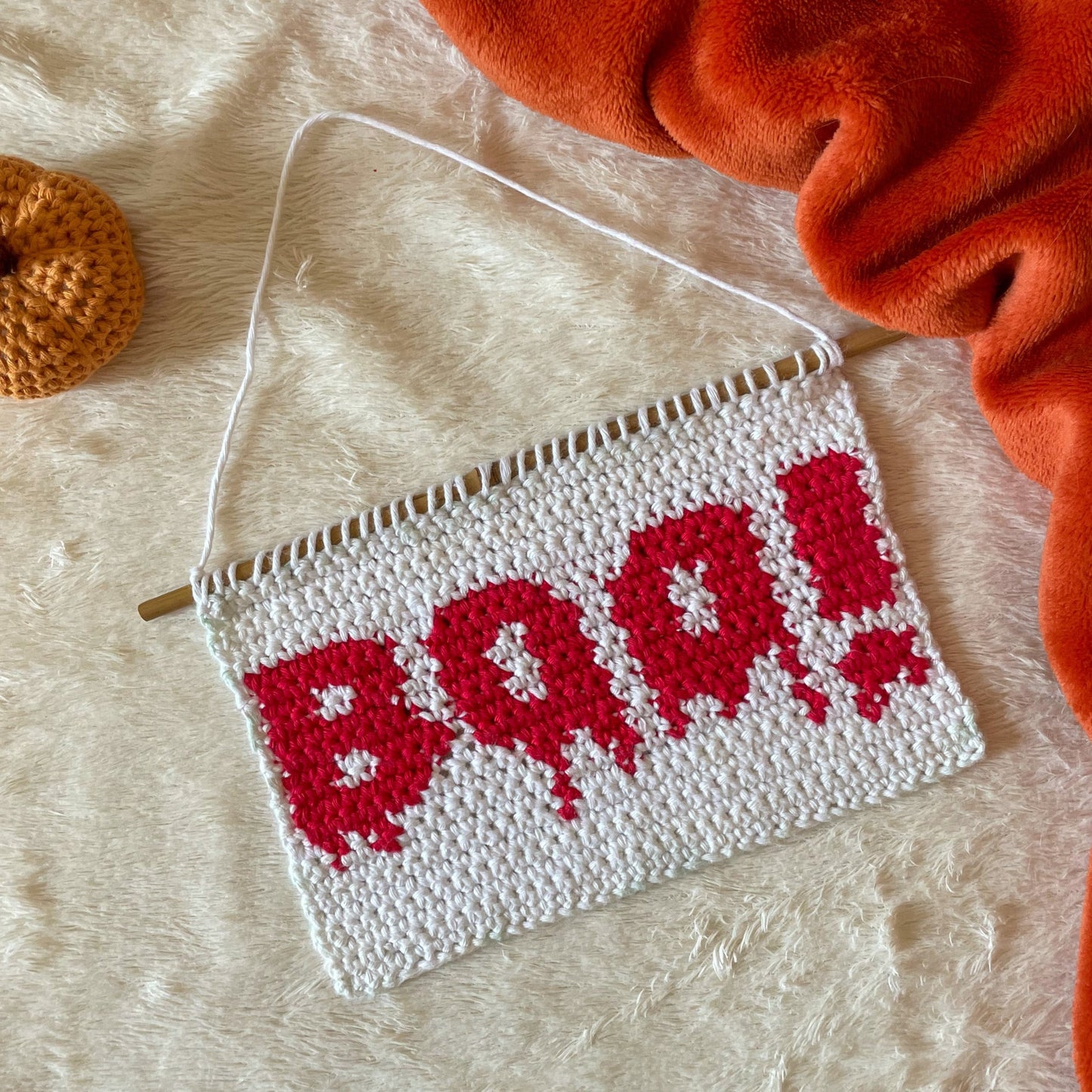 Crochet BOO Wall Hanging | Halloween