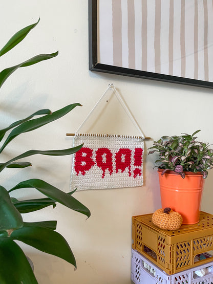 PDF | Crochet BOO Wall Hanging Pattern