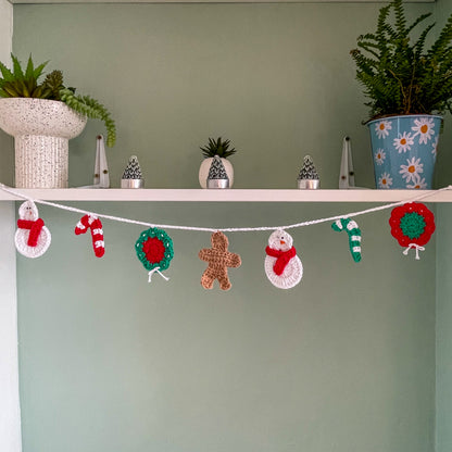 Crochet Christmas Garland