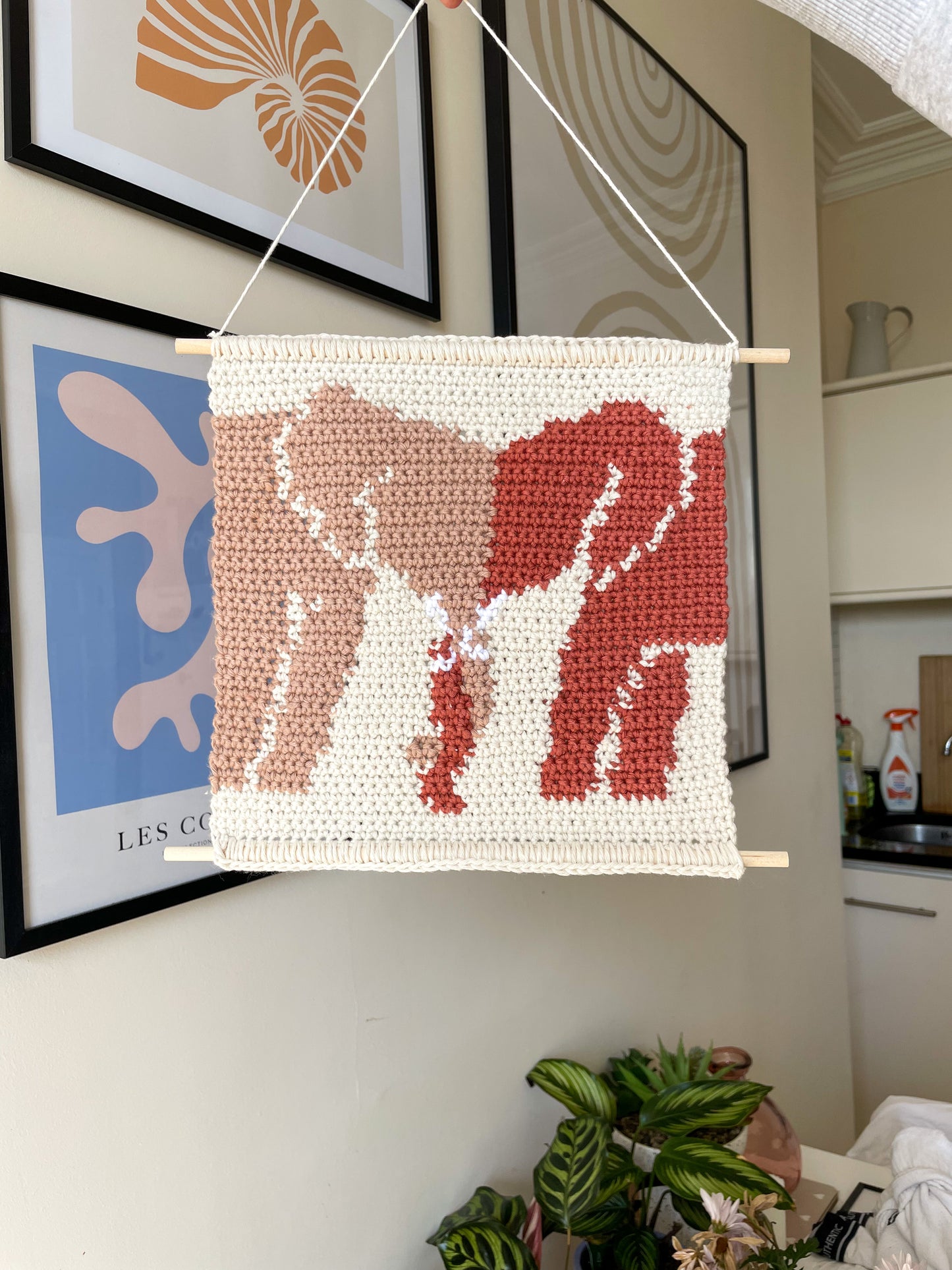 Crochet Elephant Wall Hanging