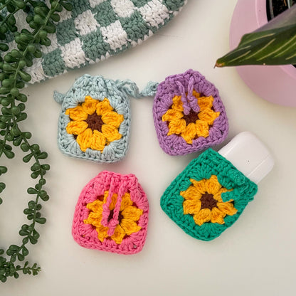 PDF | Crochet Mini Sunflower Pouch Pattern