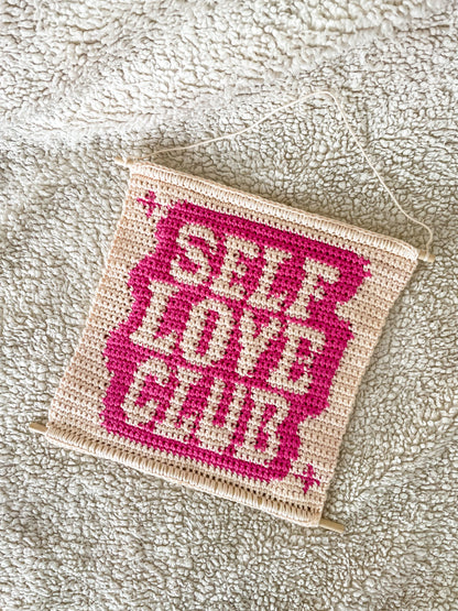 PDF | Crochet Self Love Club Wall Hanging Pattern