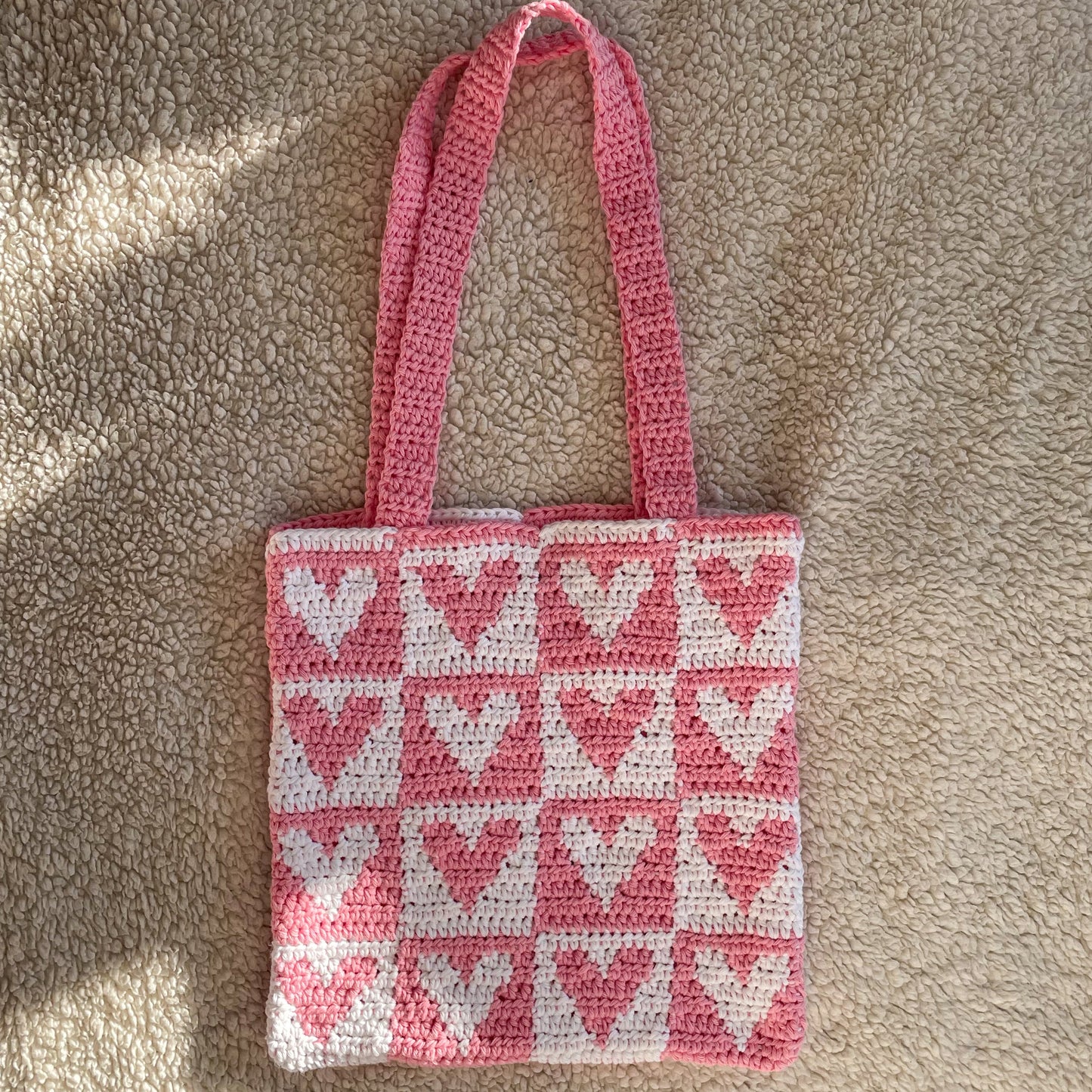 PDF | Crochet Heart Tote Bag Pattern