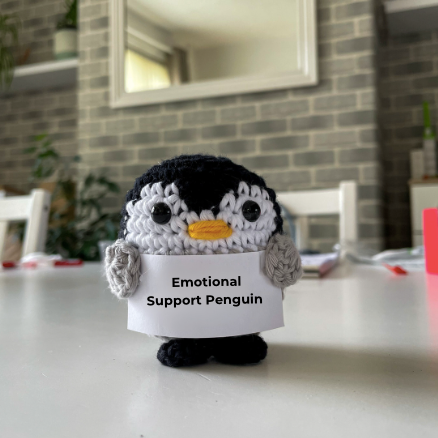 Crochet Positive Penguin | Motivational | Emotional Support