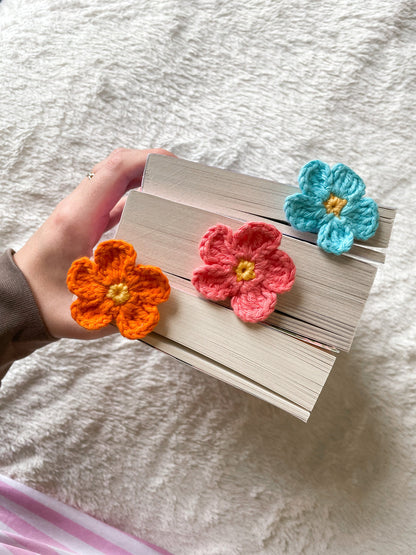 Custom Crochet Flower Bookmark