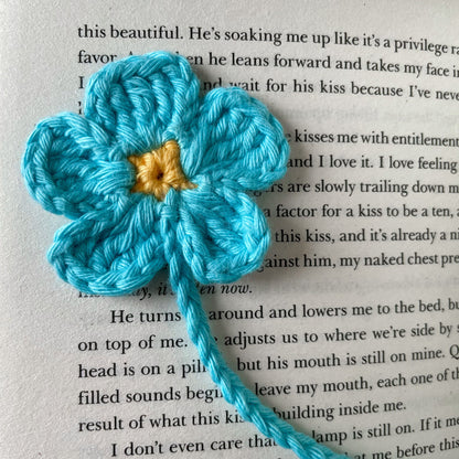 Custom Crochet Flower Bookmark