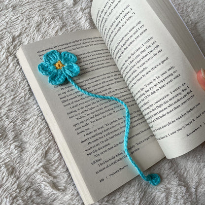 Custom Crochet Flower Bookmark