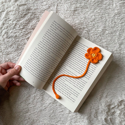 Custom Crochet Flower Bookmark