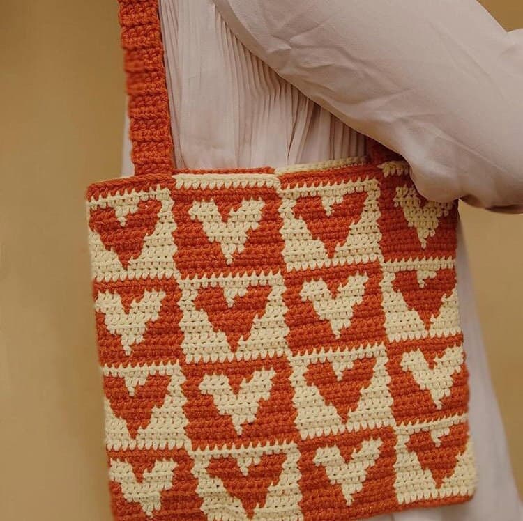 Queen of Hearts Tote Bag Pattern