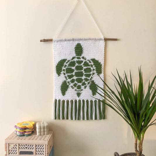 Crochet Turtle Wall Hanging 