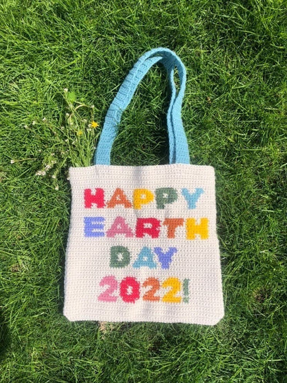 Earth Day Tote Bag Crochet Pattern