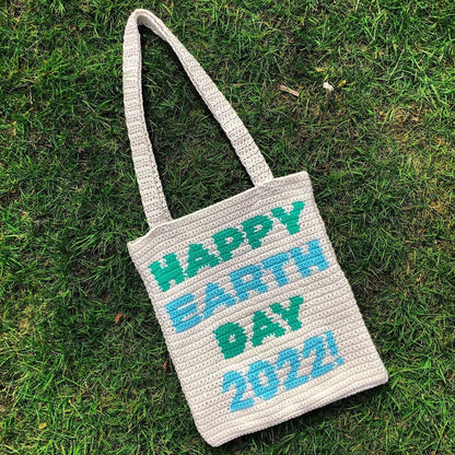 Earth Day Tote Bag Crochet Pattern