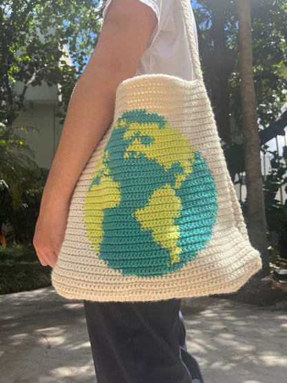 Earth Day Tote Bag Crochet Pattern