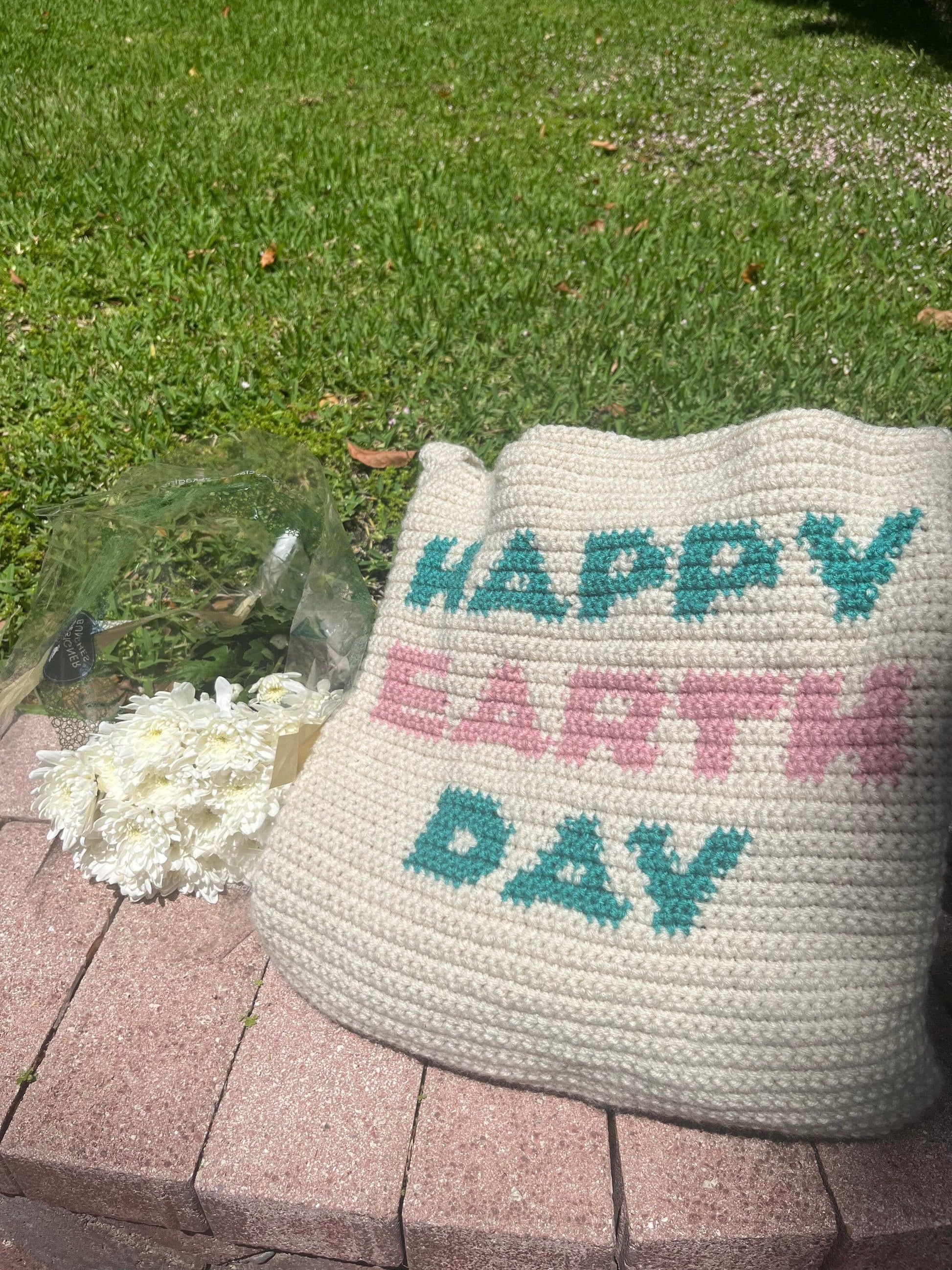 Earth Day Tote Bag Crochet Pattern