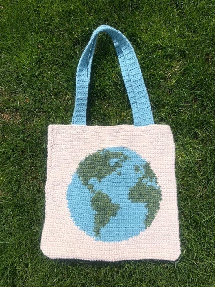 Earth Day Tote Bag Crochet Pattern