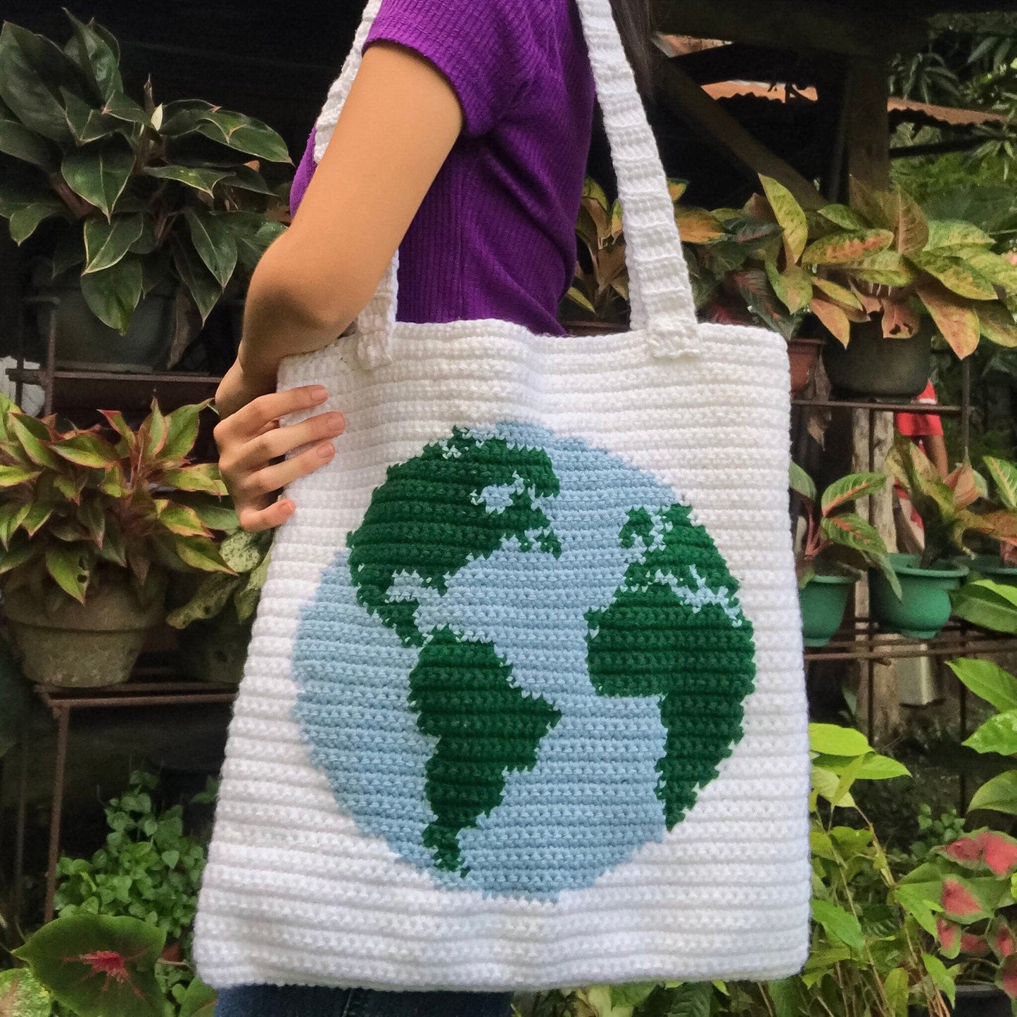 Earth Day Tote Bag Crochet Pattern